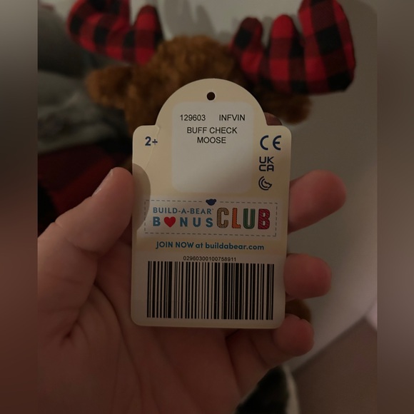 Build A Bear Winter Wishes Buffalo Check Pattern Moose 2022 - Picture 6 of 7